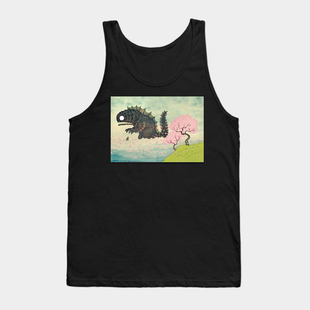 Springtime Sea Monster Tank Top by djrbennett